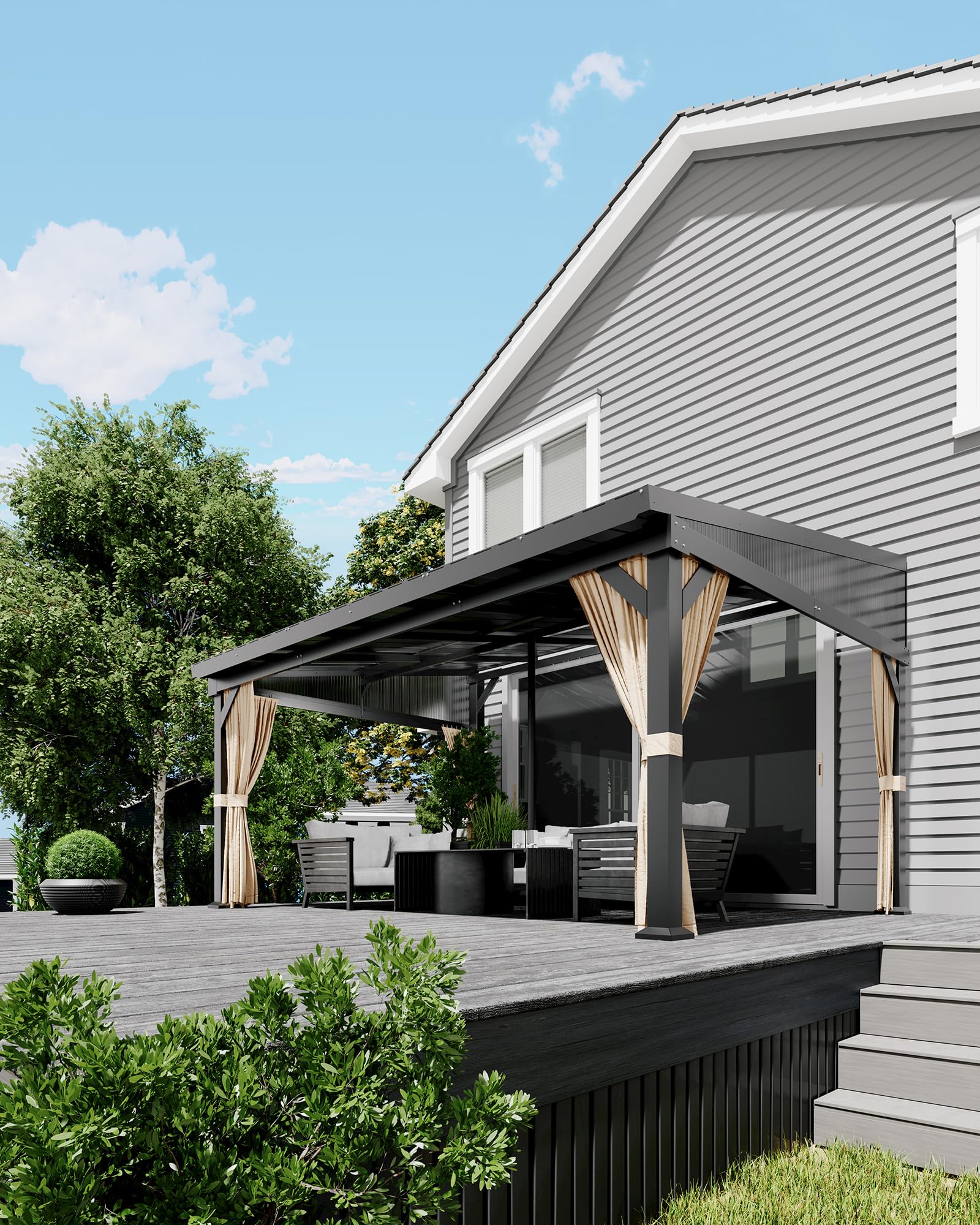 Garvee HAL03P9Q1W3E5R7 Wood-Resin-Gazebos - View #6