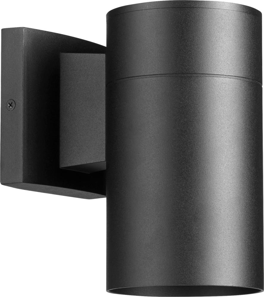 Cylinder 1-Light 7.75-in H Matte Black Outdoor Wall Light | - Quorum International 720-69