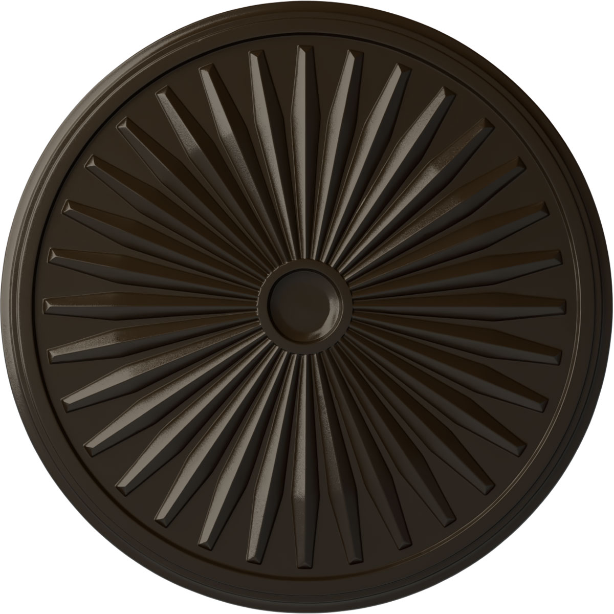 Ekena Millwork CM33LESHF Leandros 33.125-in W x 33.125-in L Painted Stone Hearth Polyurethane Whole Ceiling Medallion