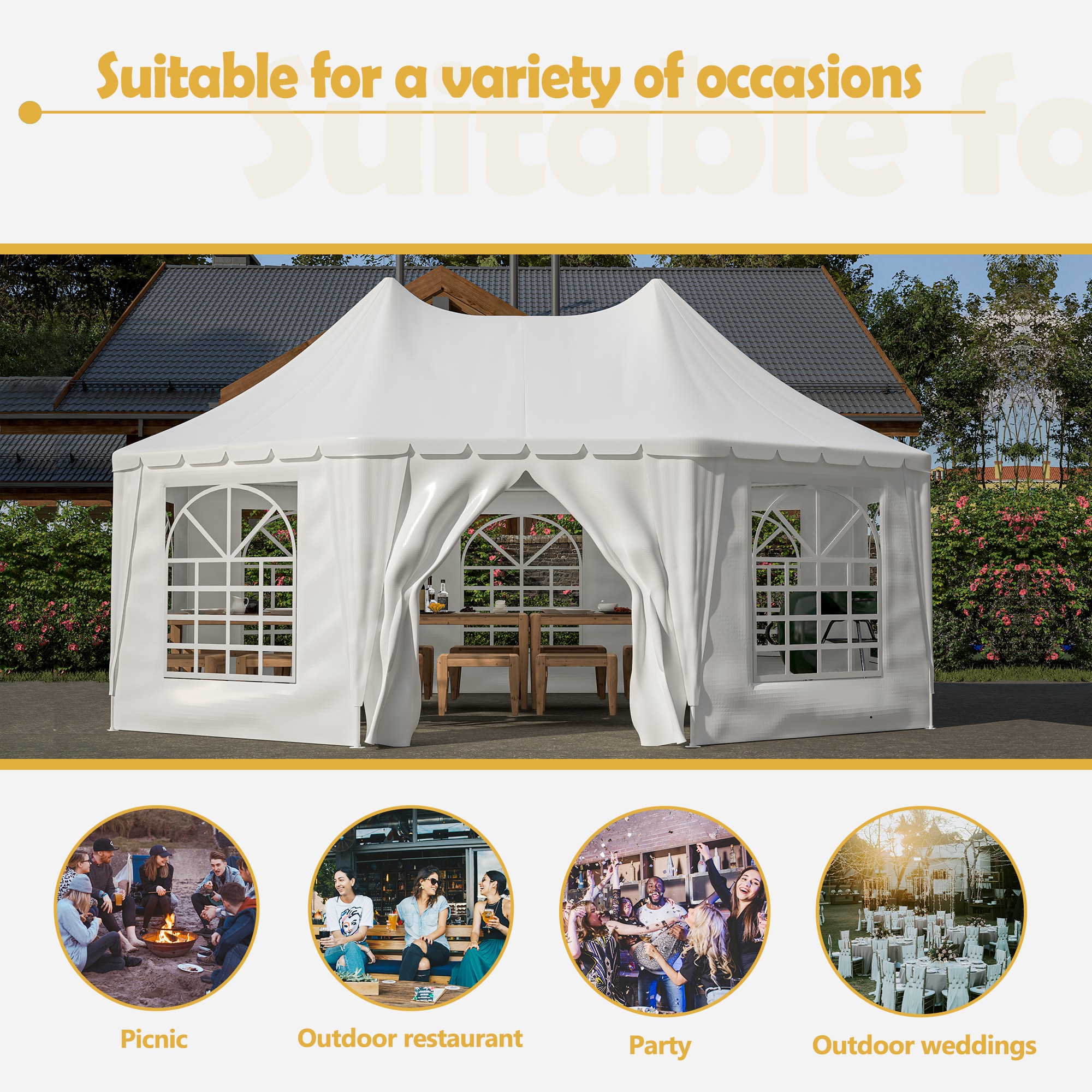 Damerin Z-GA25 Wood-Resin-Gazebos - View #10