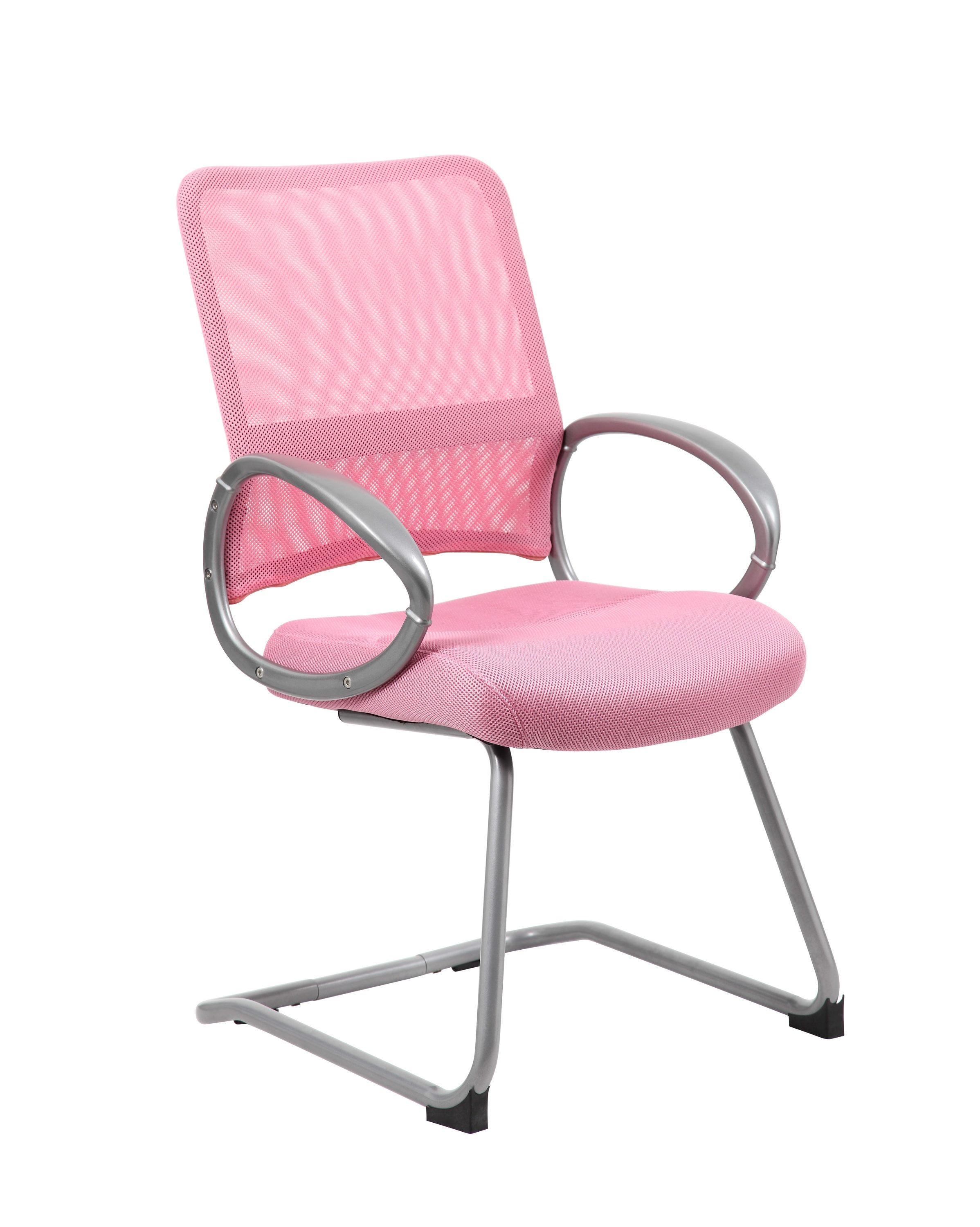 Costway Pink Velvet Accent Office Armchair Adjustable Swivel