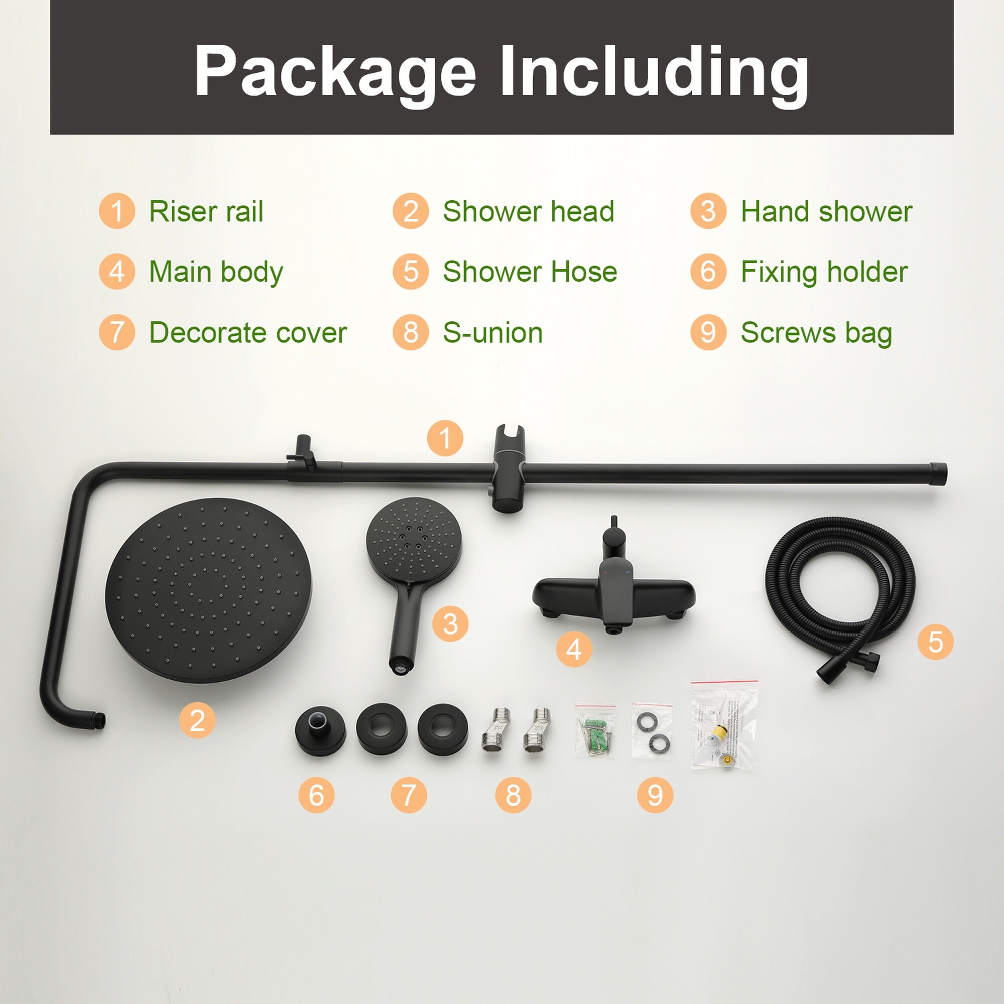 Boyel Living BLFA012MB Showerhead-Bar-Panels - View #11