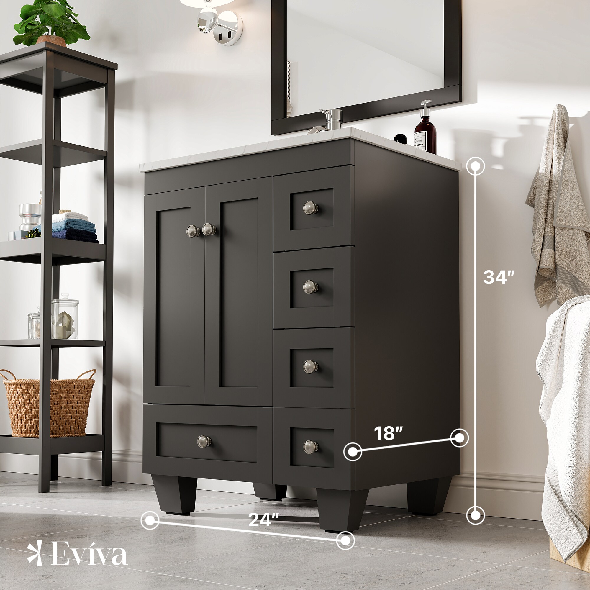 Eviva EVVN30-24X18ES-Q Bath-Vanity-Combo - View #2