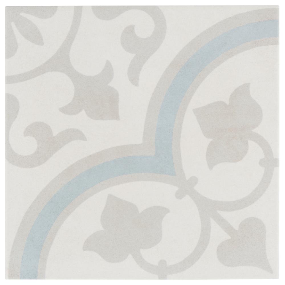 Agave 9" x 9" Multicolor Matte Porcelain Tile