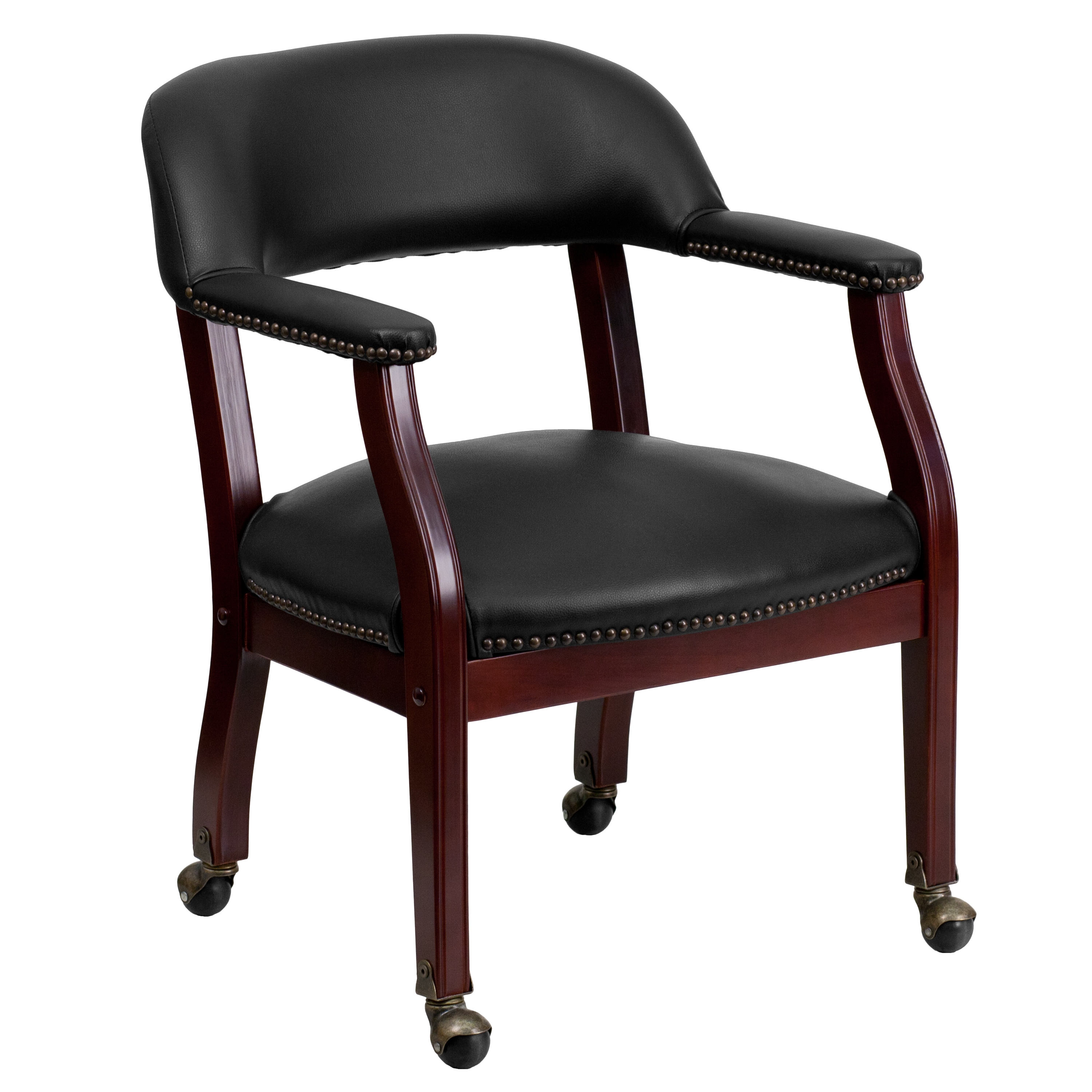 Flash Furniture 847254008013 Modern Black Vinyl Accent Chair