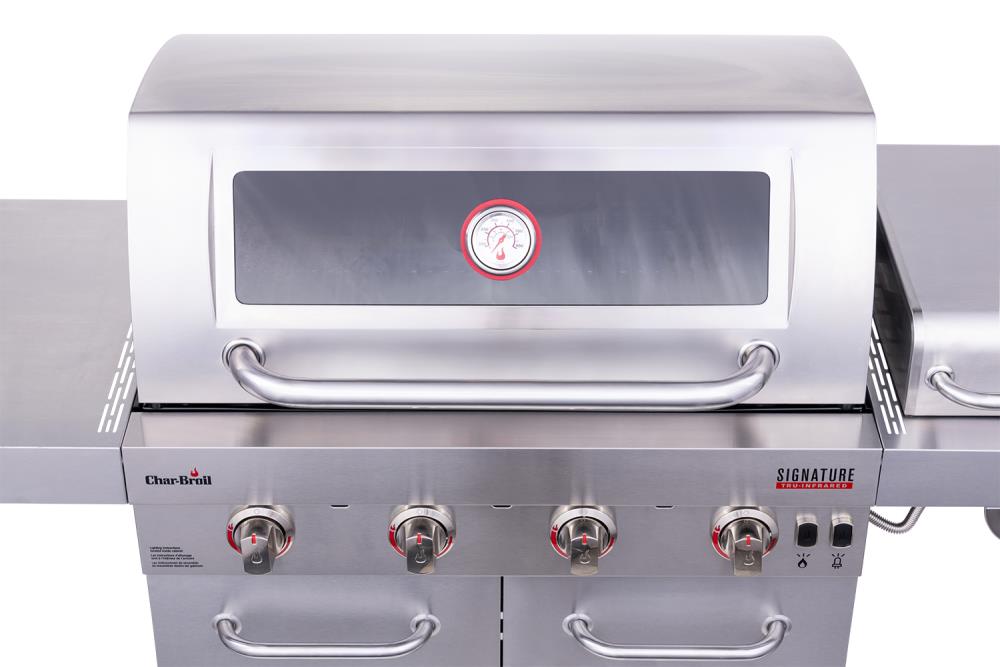 Char Broil Signature Silver 4 Burner Liquid Propane Infrared Gas