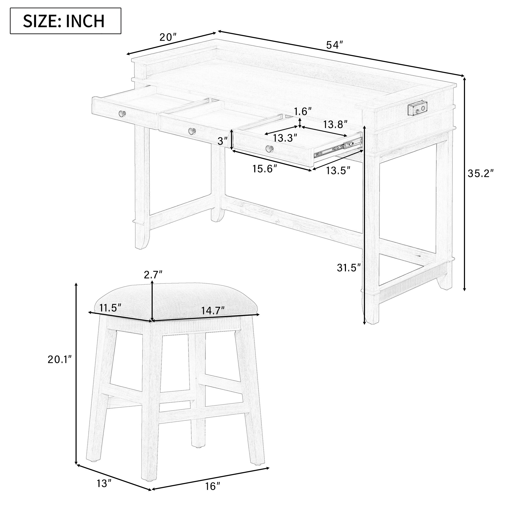 Bayfeve BF-ST135N-IN Dining-Sets - View #7