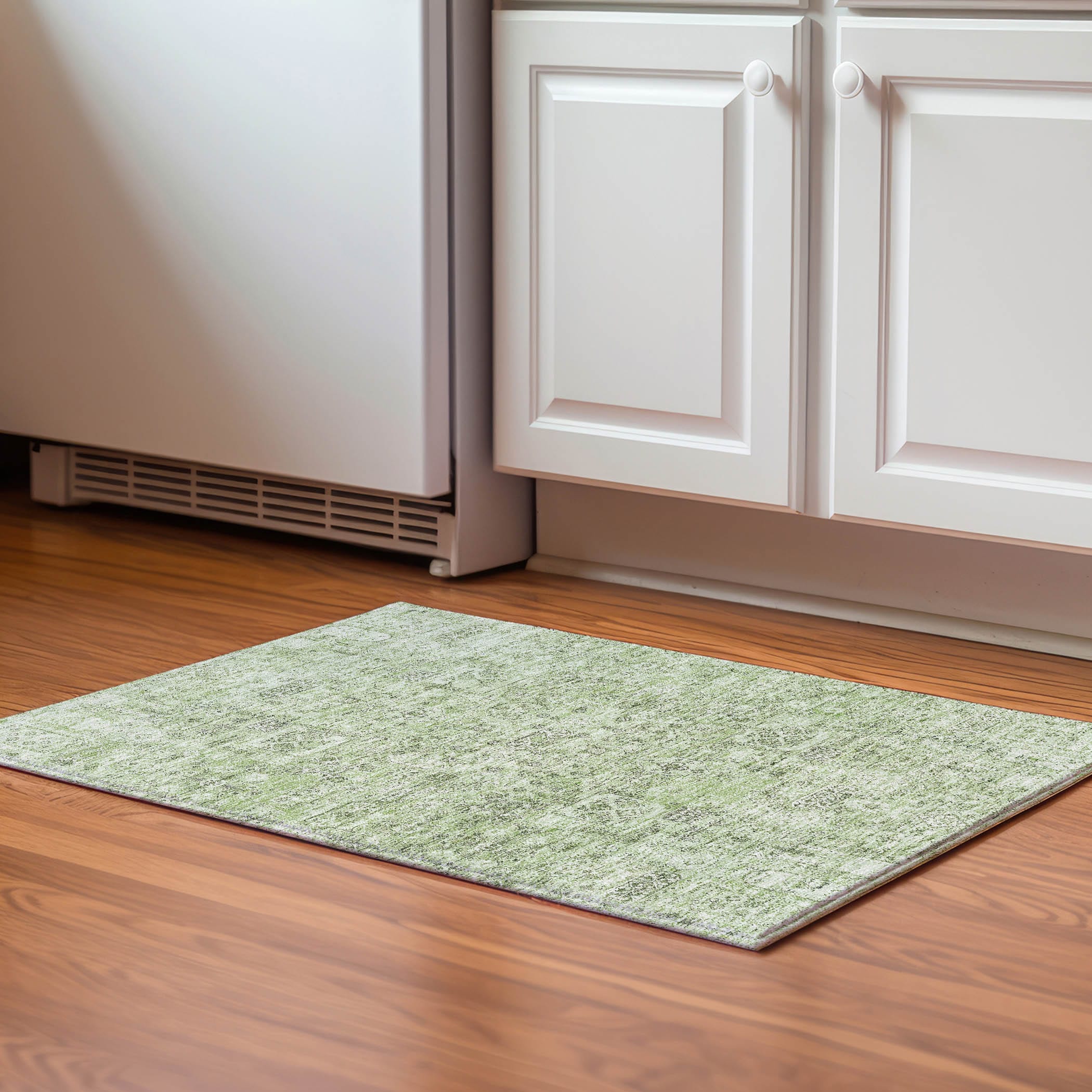 Addison Rugs AMF611GE20X30 Mayfield AMF611GE 2 x 3 (ft) Loomed Polyester Green Rectangular Indoor Geometric Machine washable Area rug