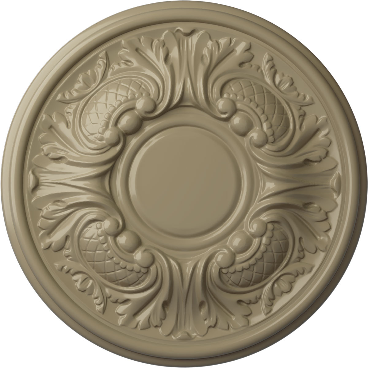 Ekena Millwork CM11WAGDF Wakefield 11.75-in W x 11.75-in L Painted Gobi Desert Polyurethane Whole Ceiling Medallion