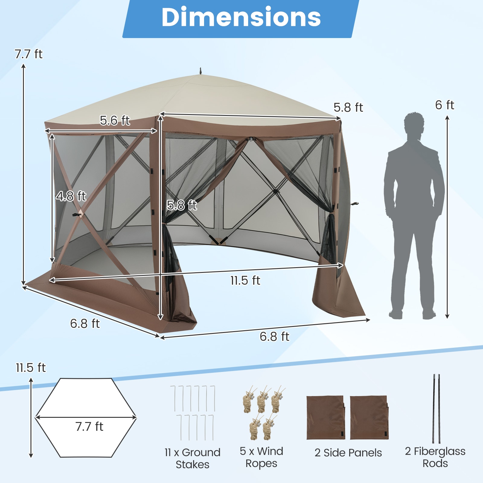 Iseryn BV12072CF Wood-Resin-Gazebos - View #2