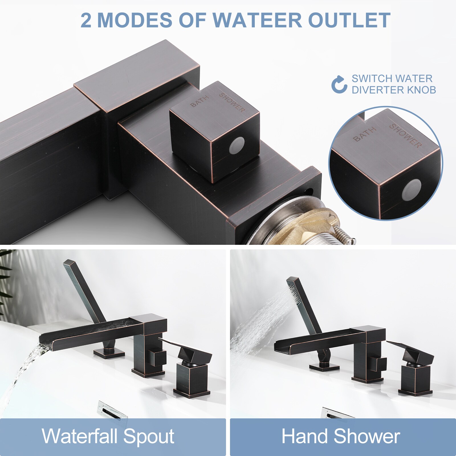 WOWOW 3080400RB-LW Roman-Tub-Faucets - View #7