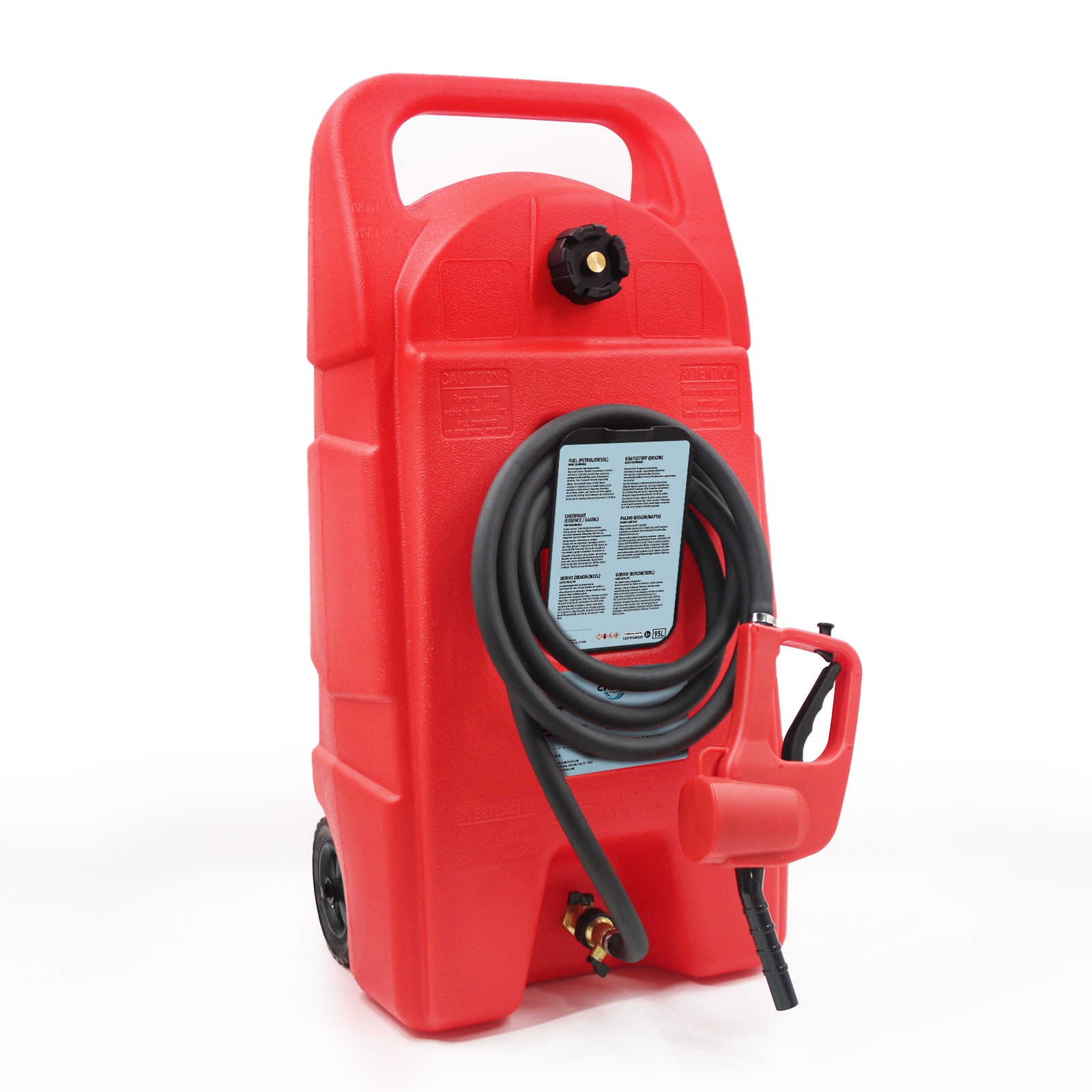 Kahomvis ART-QP214-96 25-Gallon Plastic Gasoline Can