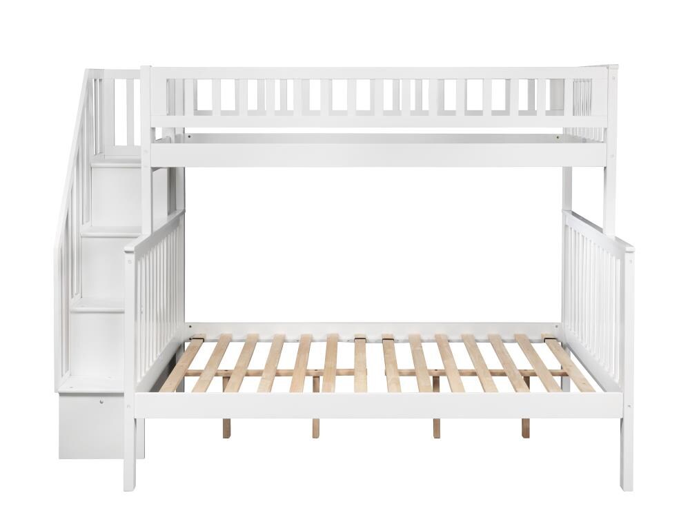 AFI Furnishings Woodland White Twin Over Full Bunk Bed in the Bunk Beds ...