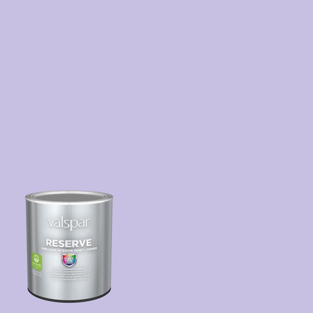 Valspar Reserve Flat Sassy Lilac 4003-9b Latex Interior Paint + Primer ...