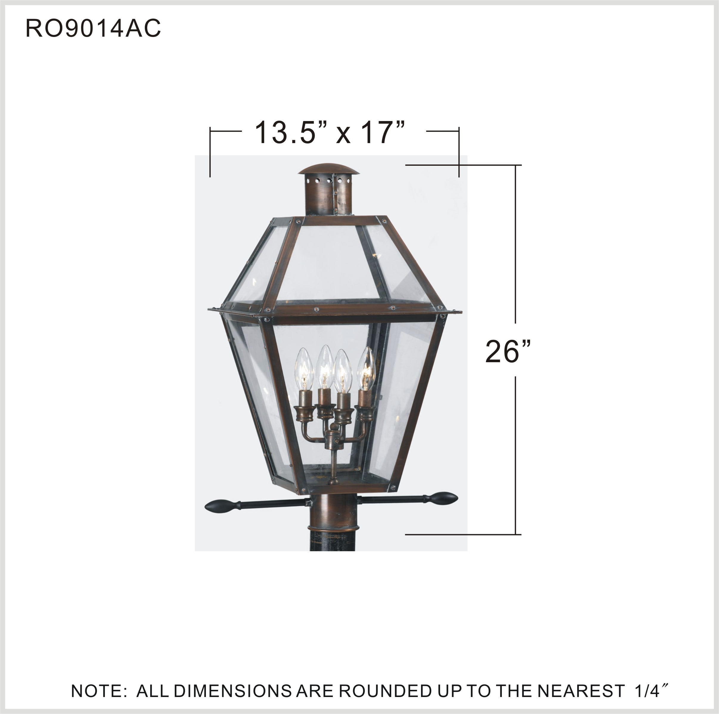 Quoizel RO9014AC Post-Lights - View #5
