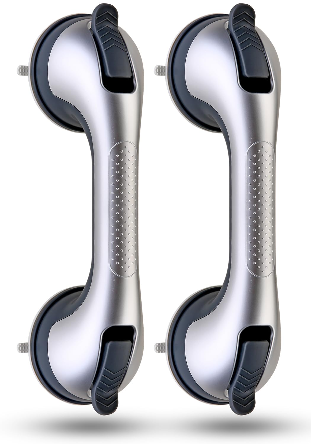 AOIZGMY  2 pack suction cup shower grab bars for seniors removable bathroom safety handles non slip bathtub support for elderly and adults
