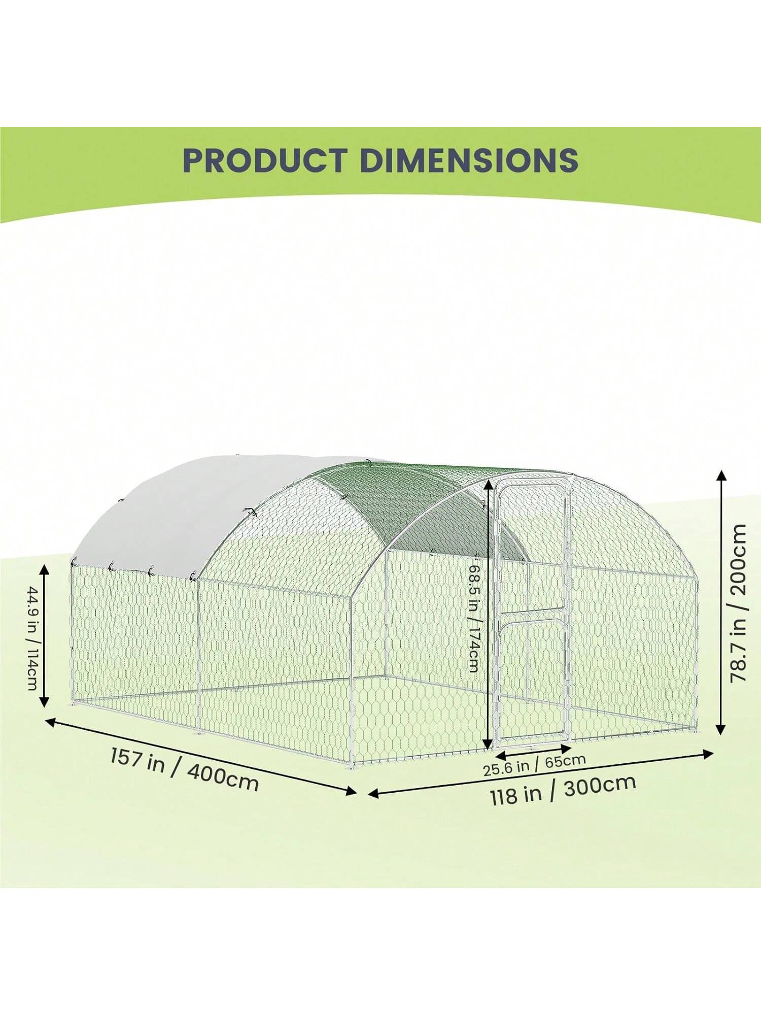 WhizMax BY02-PPG-333L5S8X Chicken-Coops-Rabbit-Hutches - View #8