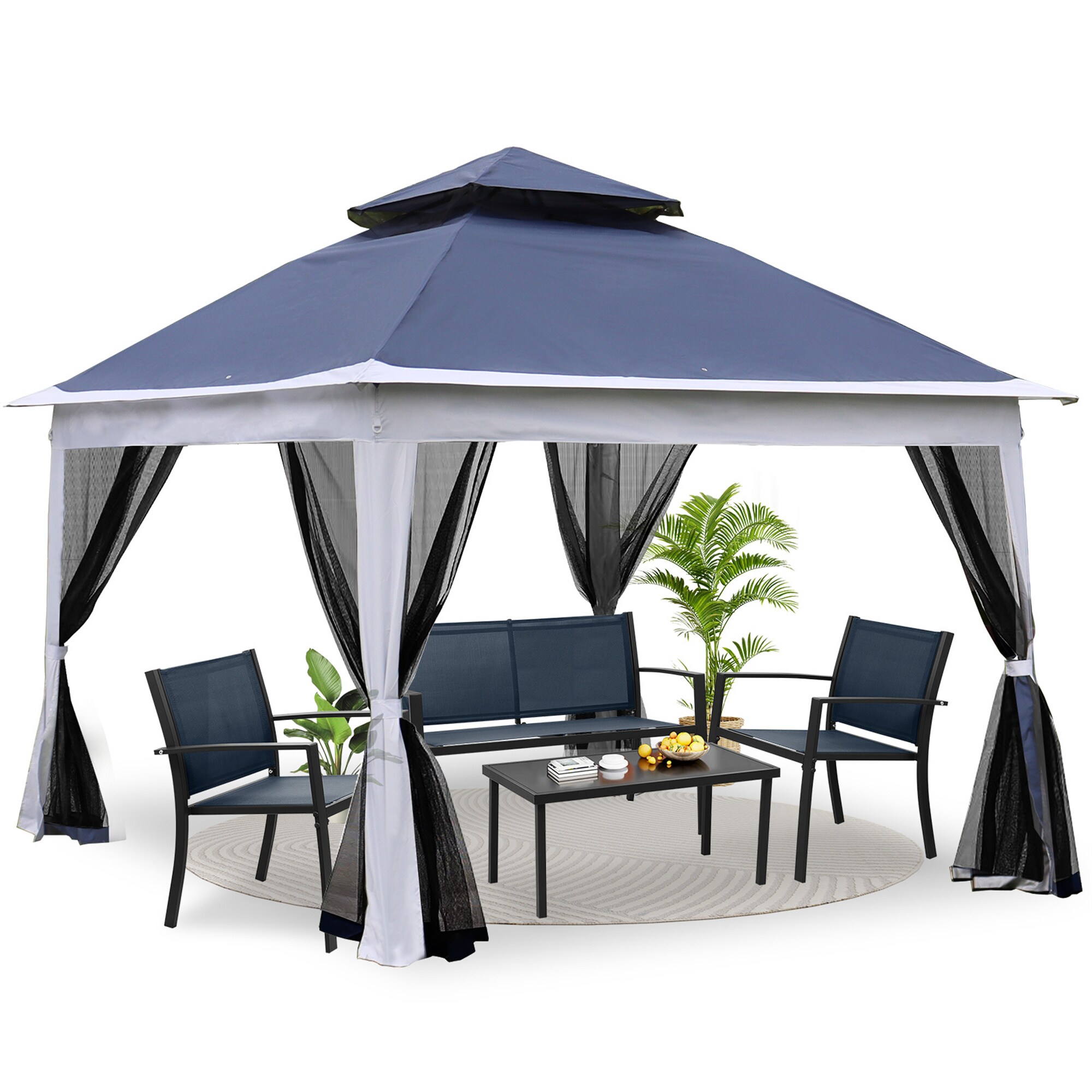 BABOOM BOM-P168164-OR Wood-Resin-Gazebos - View #2
