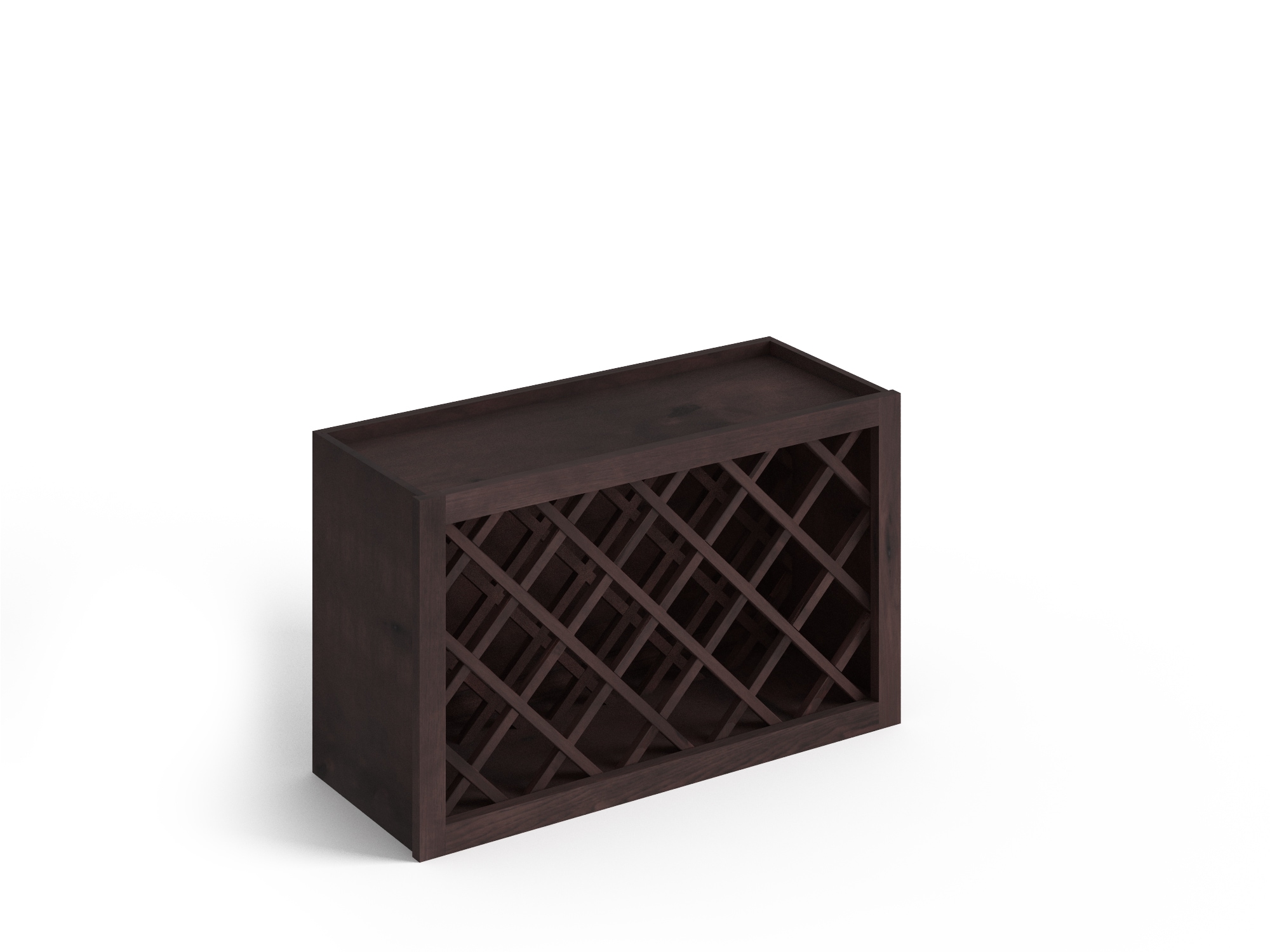 Valleywood Cabinetry 18-in W x 18-in H x 12-in D Rustic Hickory Open Cube Organizer Wall Ready To Assemble Plywood Cabinet (Flat Panel Style)