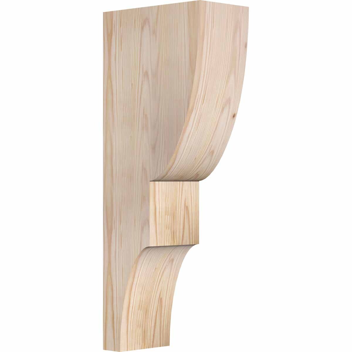 Ekena Millwork COR06X10X26RID00SDF 5.5-in x 10-in x 26-in Ridgewood Unfinished Douglas fir Wood Paintable/Stainable Corbel