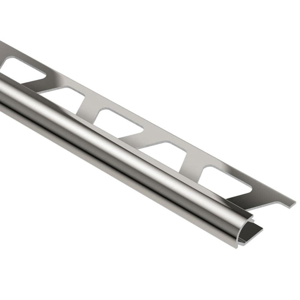 Schluter Systems RO125ATG Rondec 0.5-in W x 98.5-in L Polished nickel anodized aluminum Aluminum Bullnose Tile Edge Trim