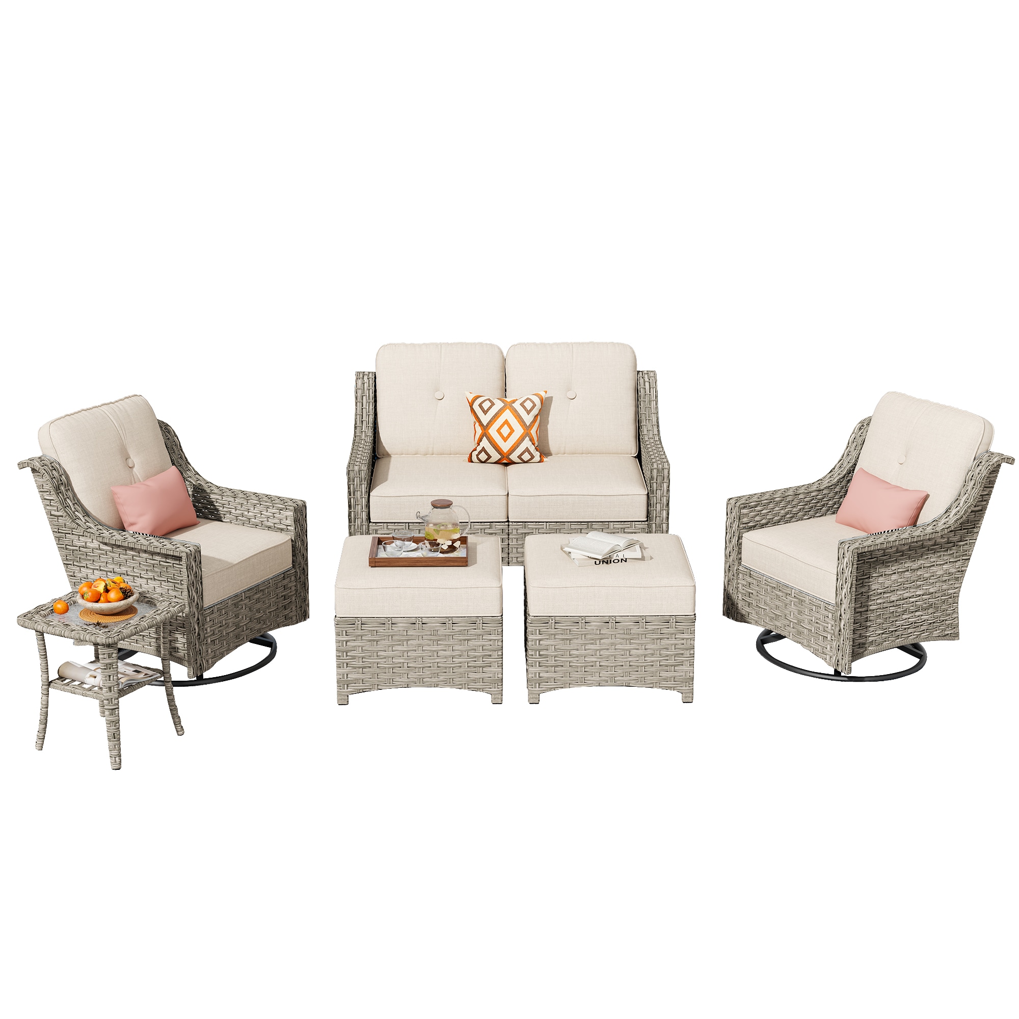 Pouuin SPAD605 Patio-Conversation-Sets - View #9