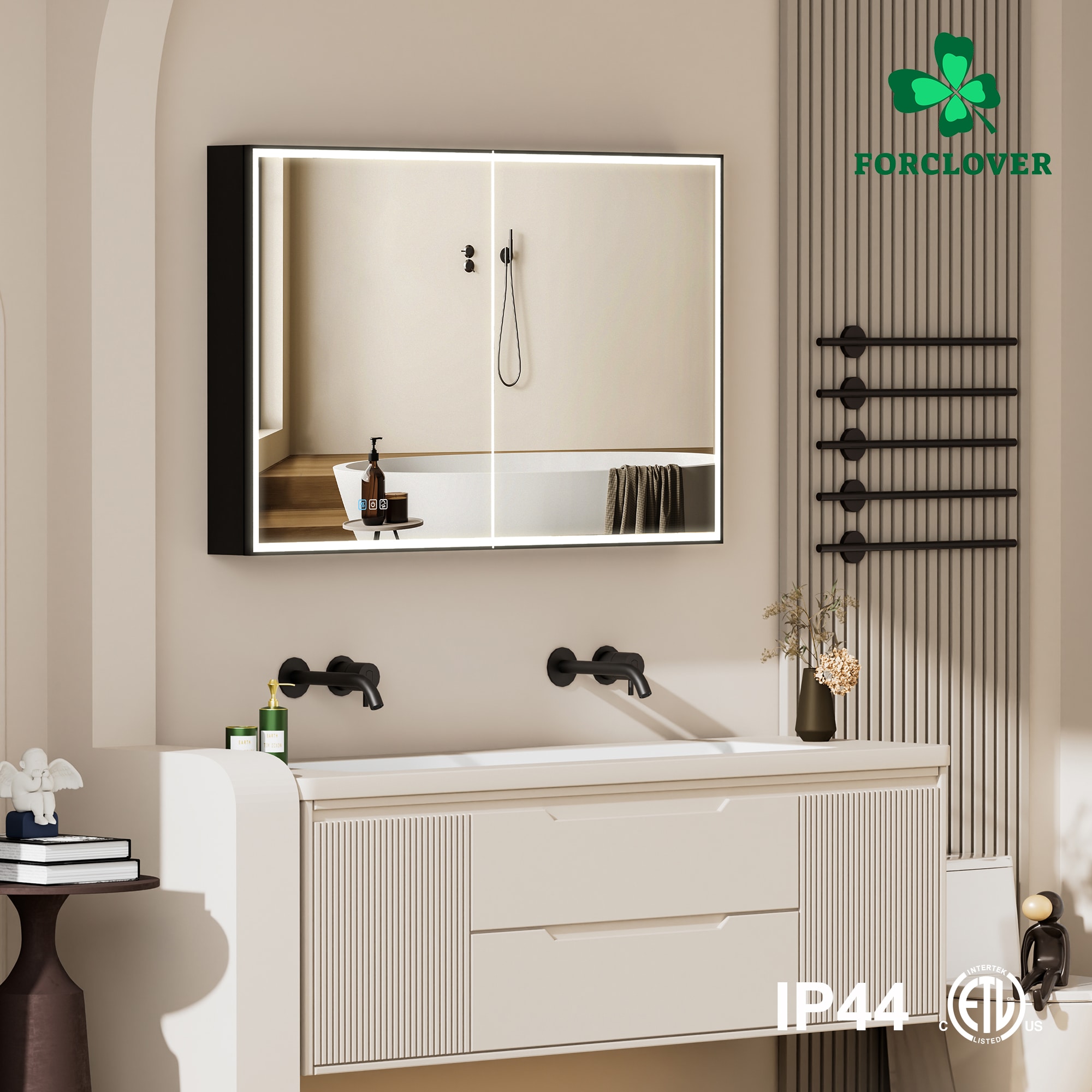 Forclover MF03ZC-BK4830 Bathroom-Medicine-Cabinets - View #12