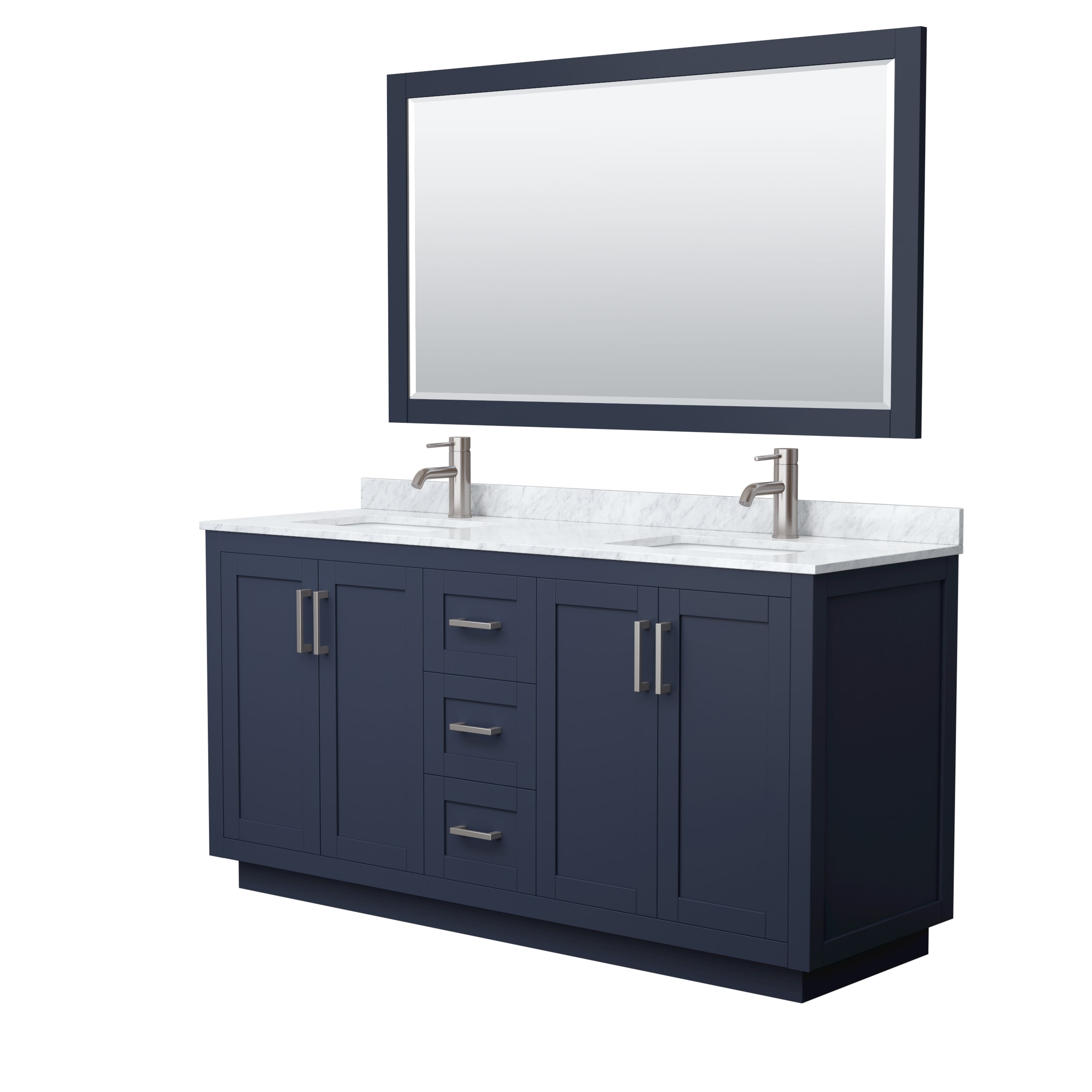 Wyndham Collection WCF292966DBNCMUNSM58 Bath-Vanity-Combo - View #2