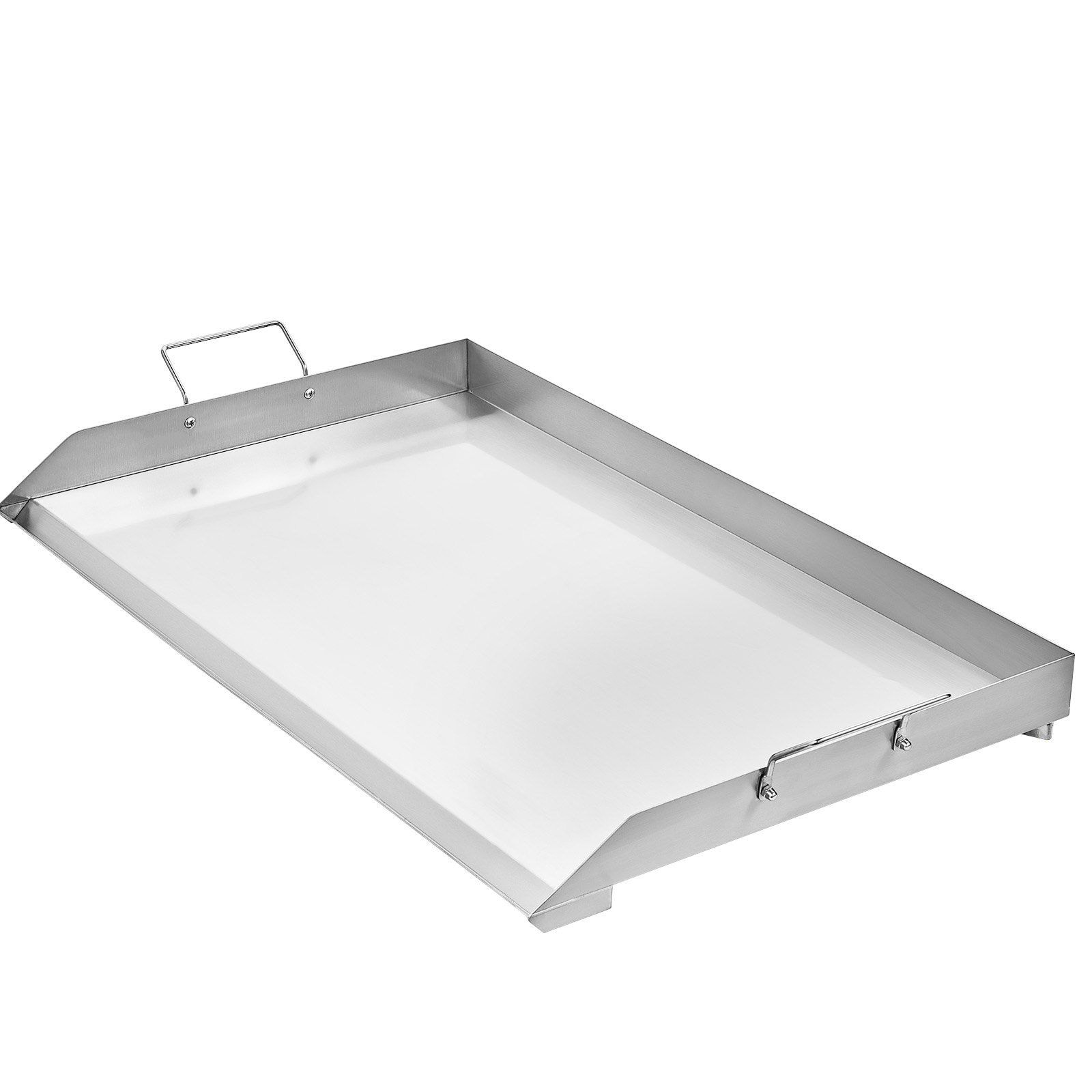 Slickblue 36 in Silver Stainless Steel Griddle with Large Cooking Area and Oil Drain Channel for Outdoor Cooking