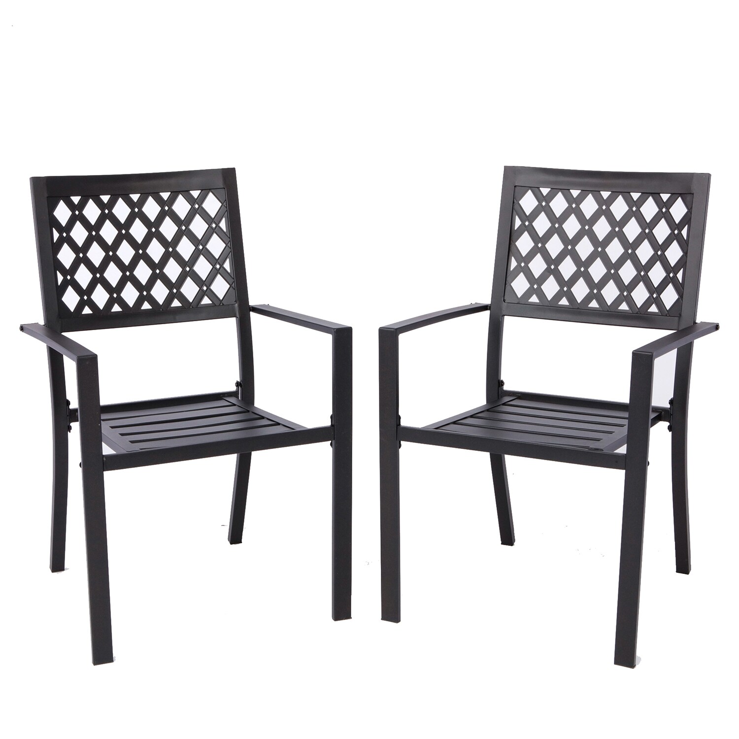 Lowes black discount metal patio chairs