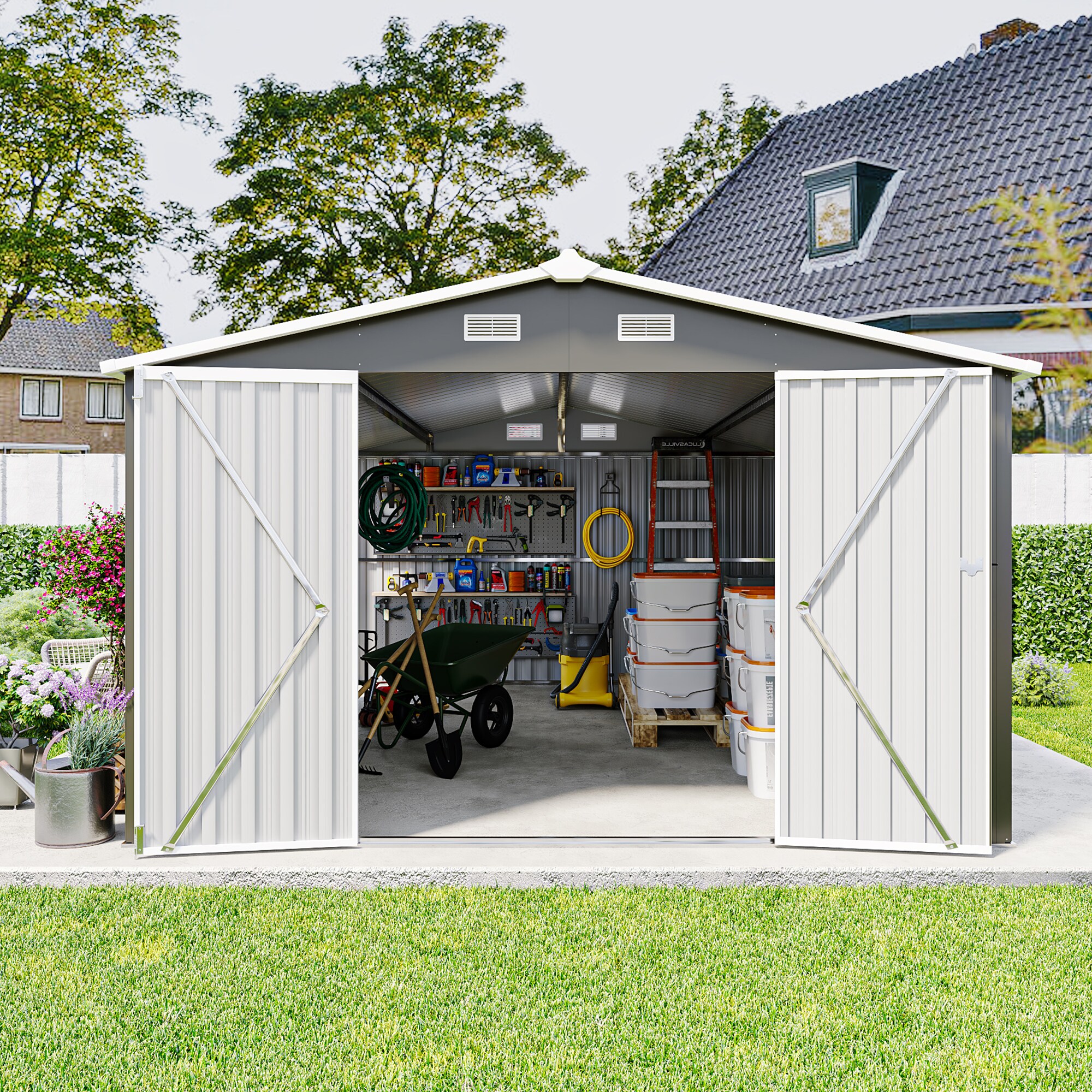 Mondawe MD-DM00068 Metal-Storage-Buildings-Sheds - View #3