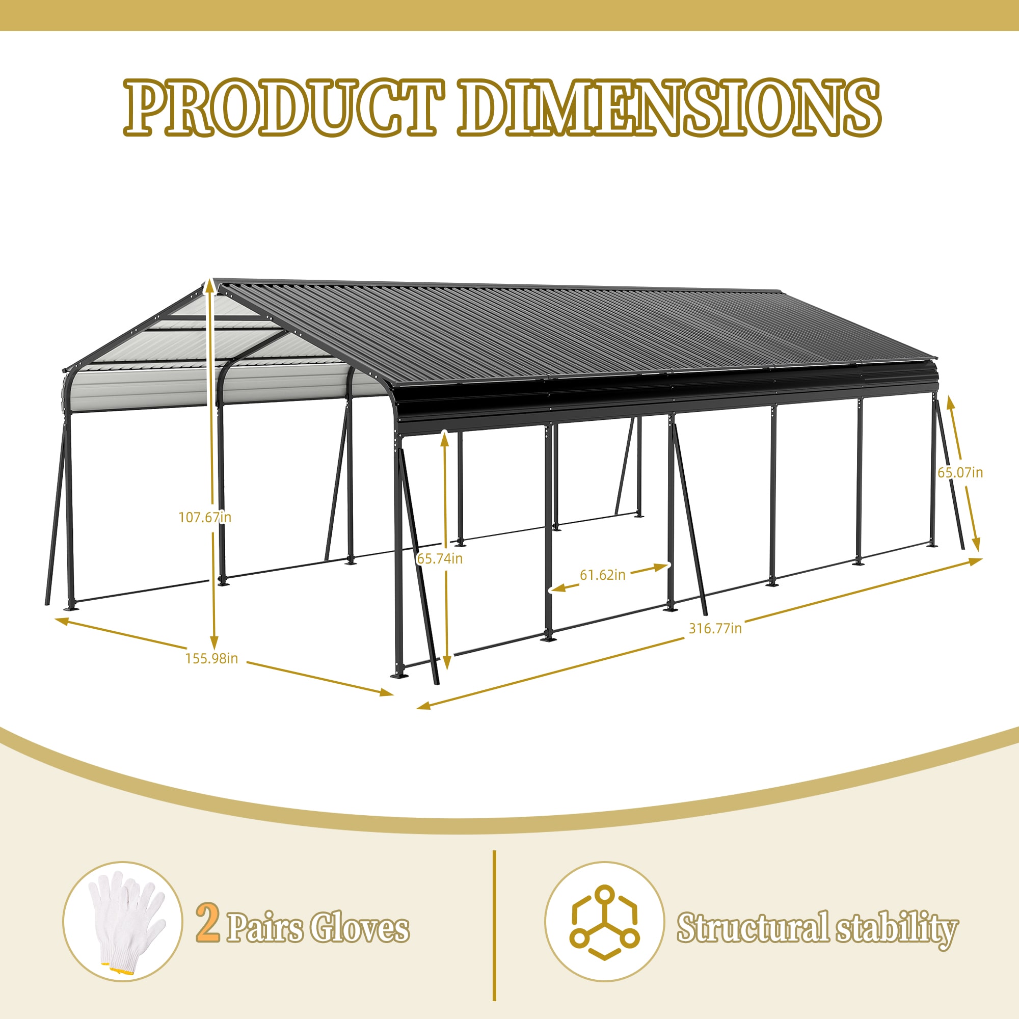 Mondawe MO-CP-00025 Carport-Covers - View #9