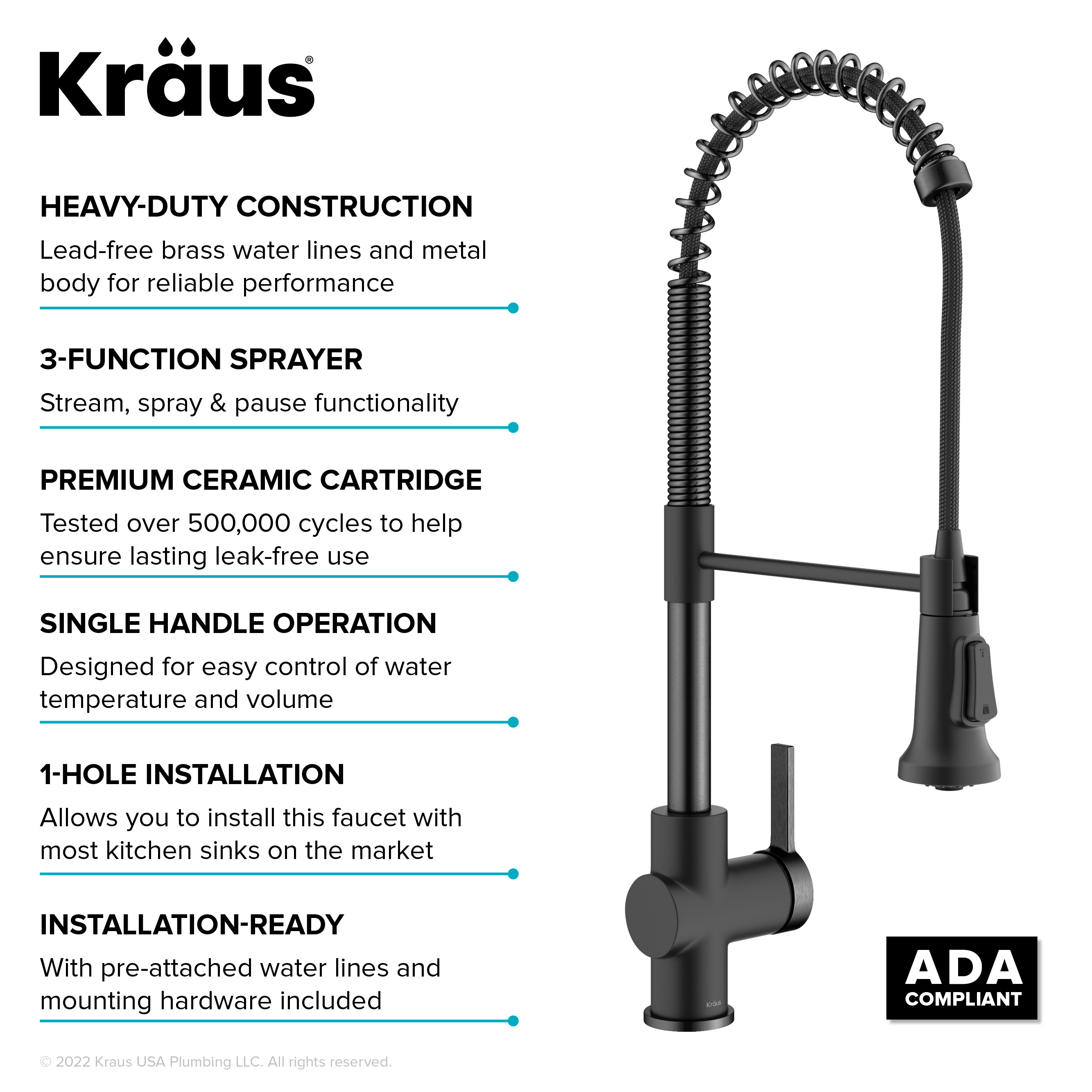 Kraus KPF-1691MBSFSB Kitchen-Faucets - View #12