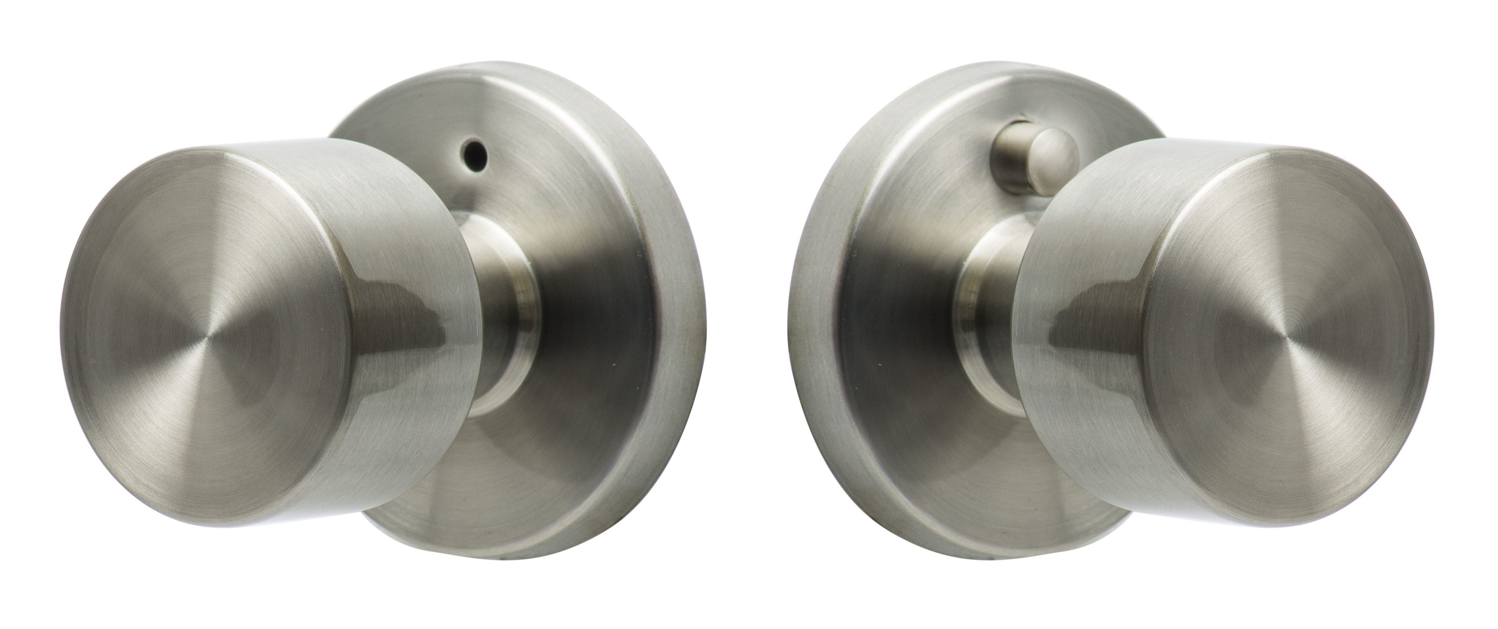 Satin Stainless Steel Modern Privacy Door Knob Set