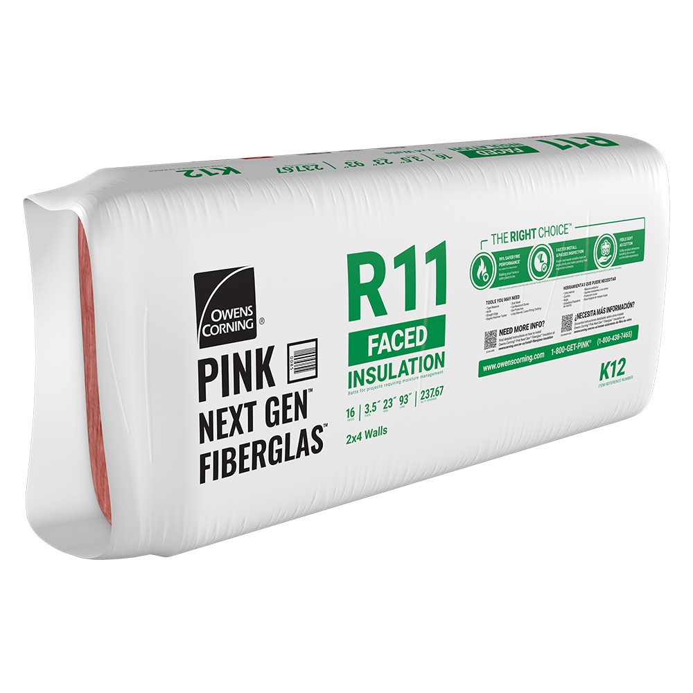 Owens Corning R 11 Wall 237.67 sq ft Kraft Faced Fiberglass Batt