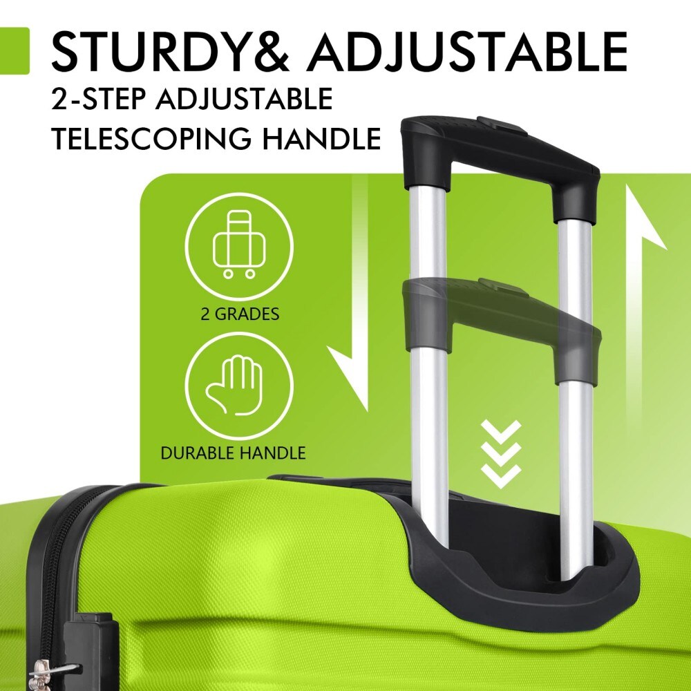 KERDOM AZ201-28-APPLE GREEN Luggage-And-Luggage-Sets - View #3