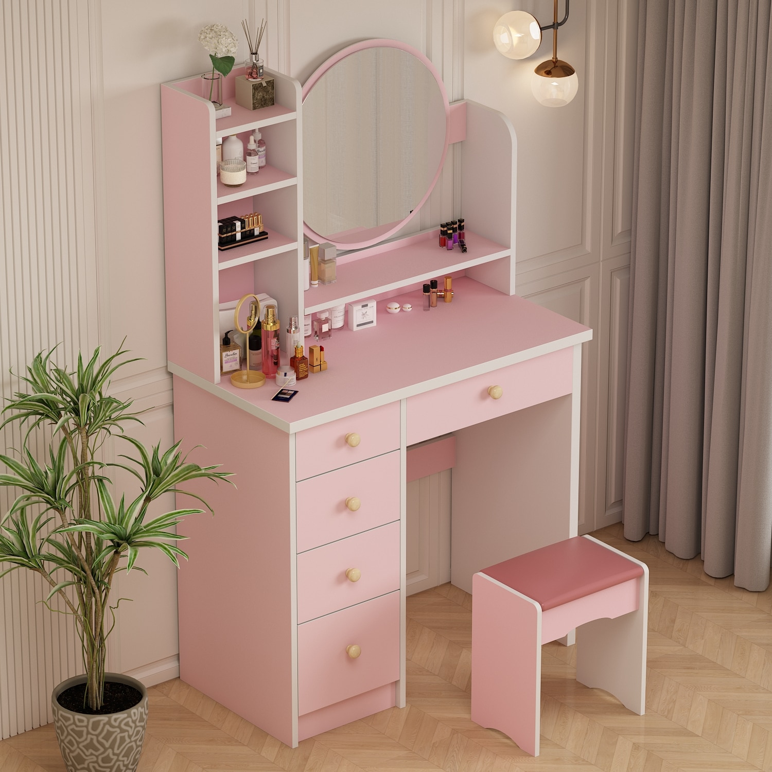 FUFU&GAGA LJY-WFJWL0095-02 Bedroom-Vanities - View #3