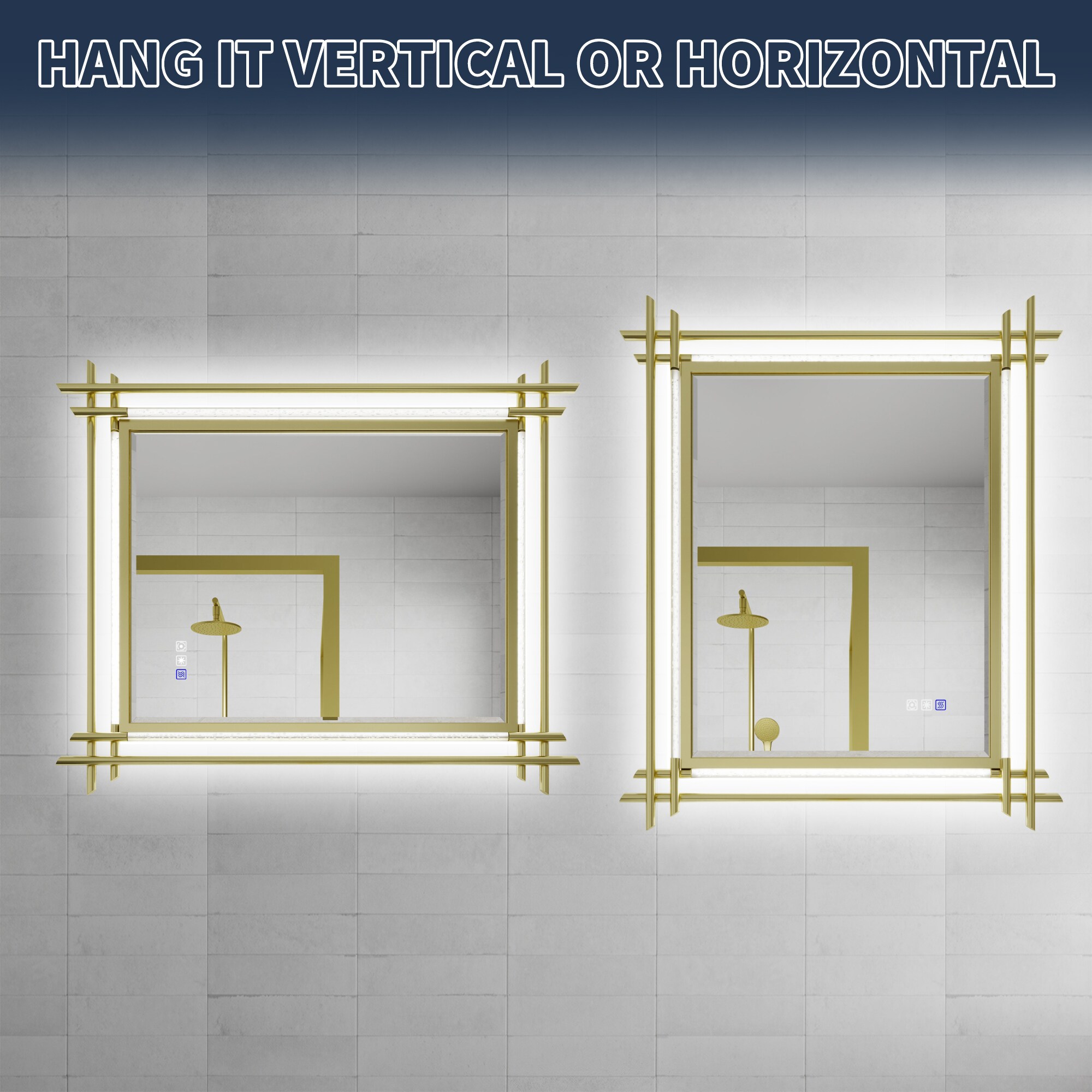 AAZJ ASY-MC2430GD Framed-Bath-Mirrors - View #8