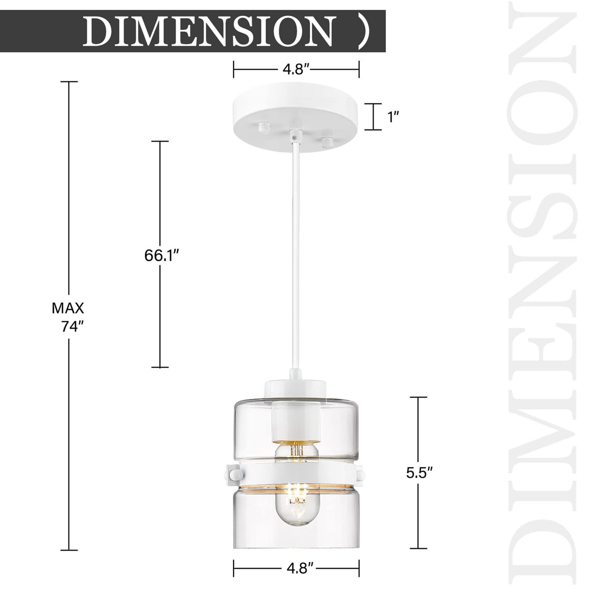 LTMATE LSJE258MIL WH Pendant-Lights - View #3