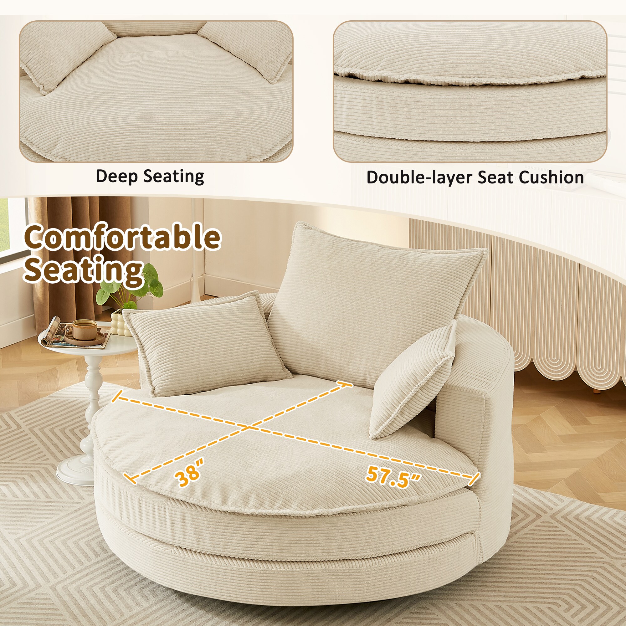 ModernLuxe L3P-N719S002100A Sofas-Loveseats - View #4