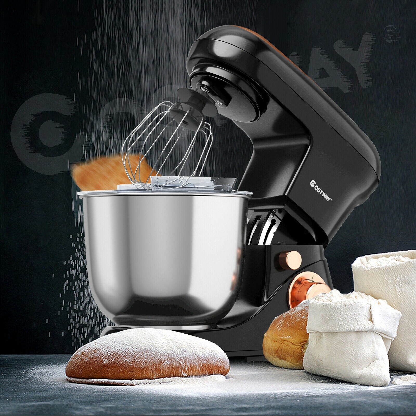CASAINC 5.3 Qt Stand Kitchen Food Mixer 6 Speed with Dough Beater in the Stand Mixers department at Lowes.com