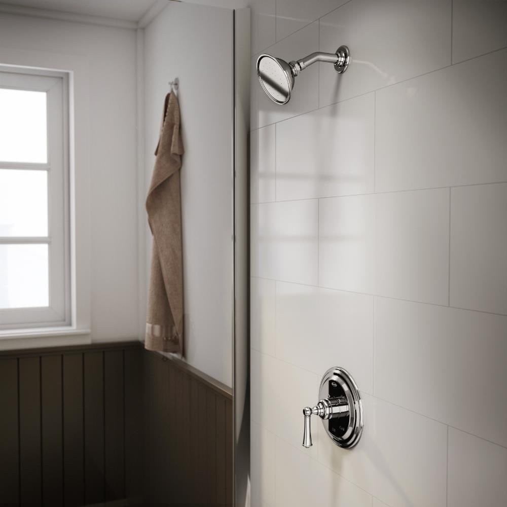 Barrea Polished Chrome Single-Handle Wall-Mounted Shower Faucet