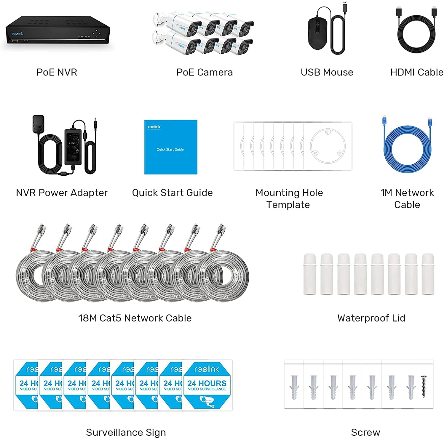 Reolink RLK16-810B8A Home Security System with Camera(s) Included at ...