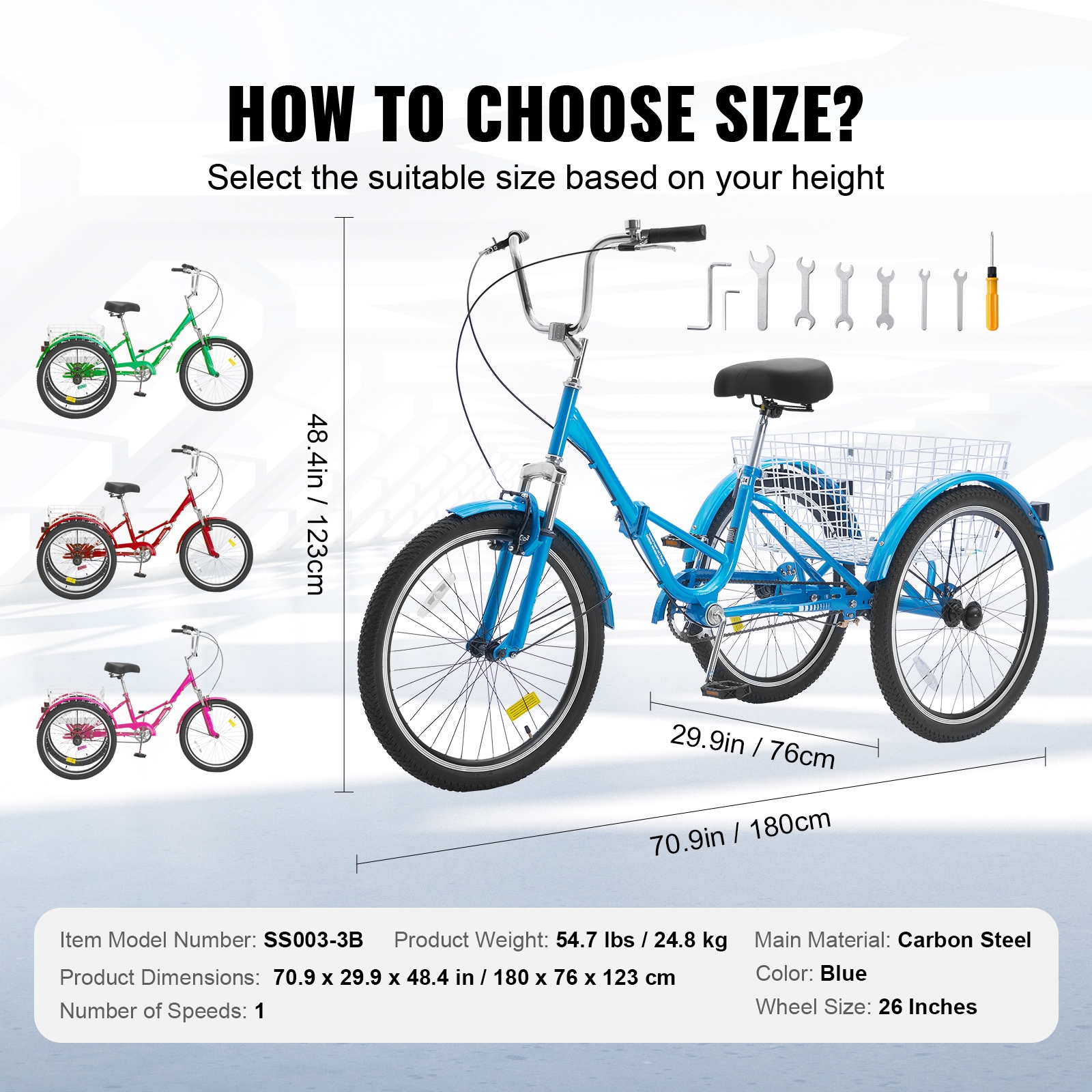 VEVOR ZDKRLSLCHS26E8C23V0 bikes - View #11
