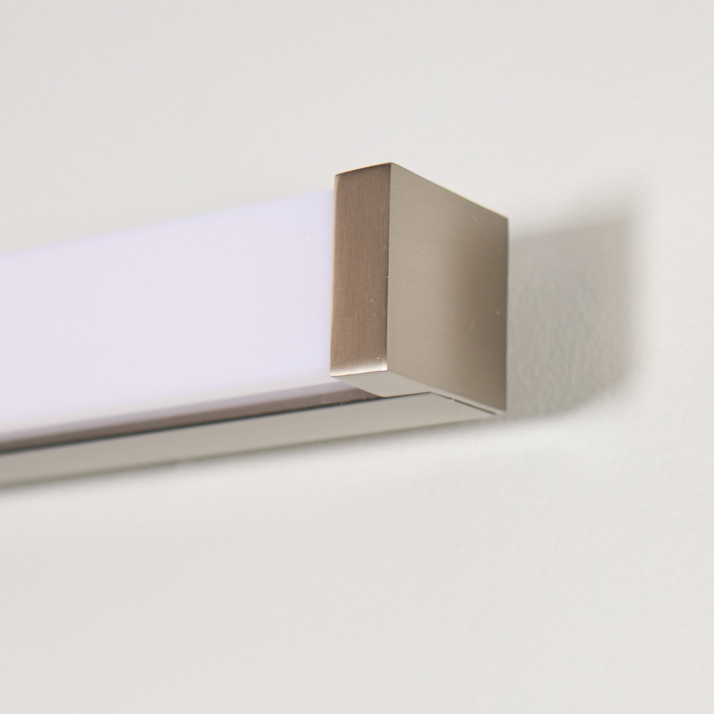 Satin Nickel 36" LED Bath Vanity Light with Acrylic Shade