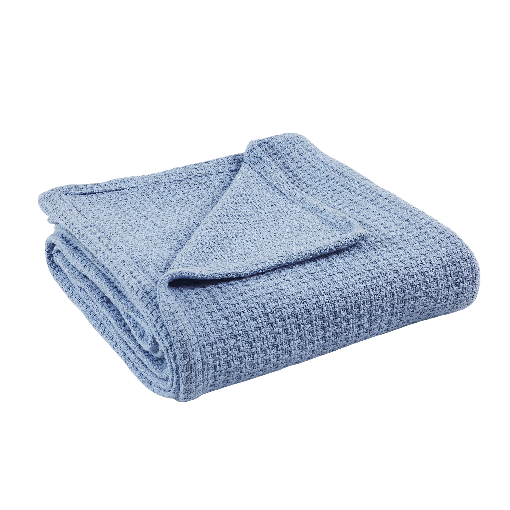 Amrapur Overseas 5THRBLKG-BLU-QN Thermal Blanket Dusty Blue 90-in x 90-in Throw