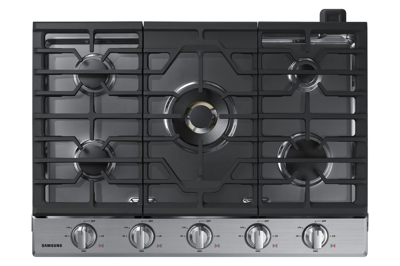 Samsung Premium Plus 5-Burner Gas Cooktop (Stainless Steel) (Common: 30 ...