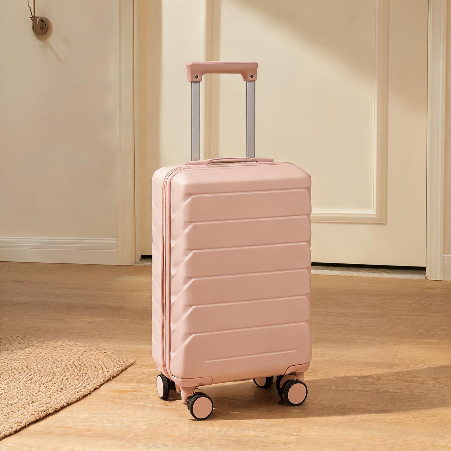 Naturefalls Hard Case Luggage featuring Pink Finish Pink Abs 20 in and ...
