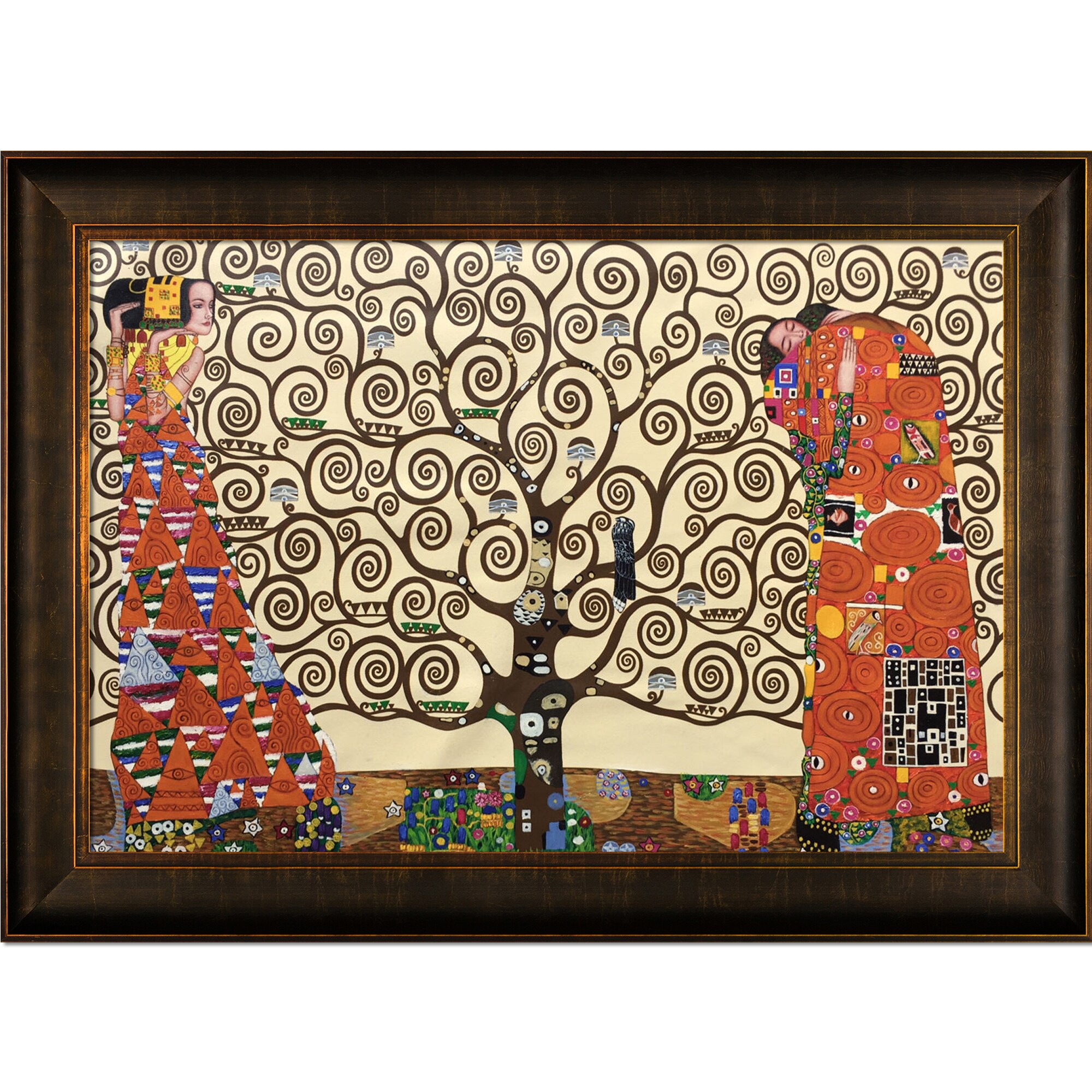 Framed Tree of Life Stoclet Frieze 1909 Maxi Poster 61x91.5 cm 36x24 inches 