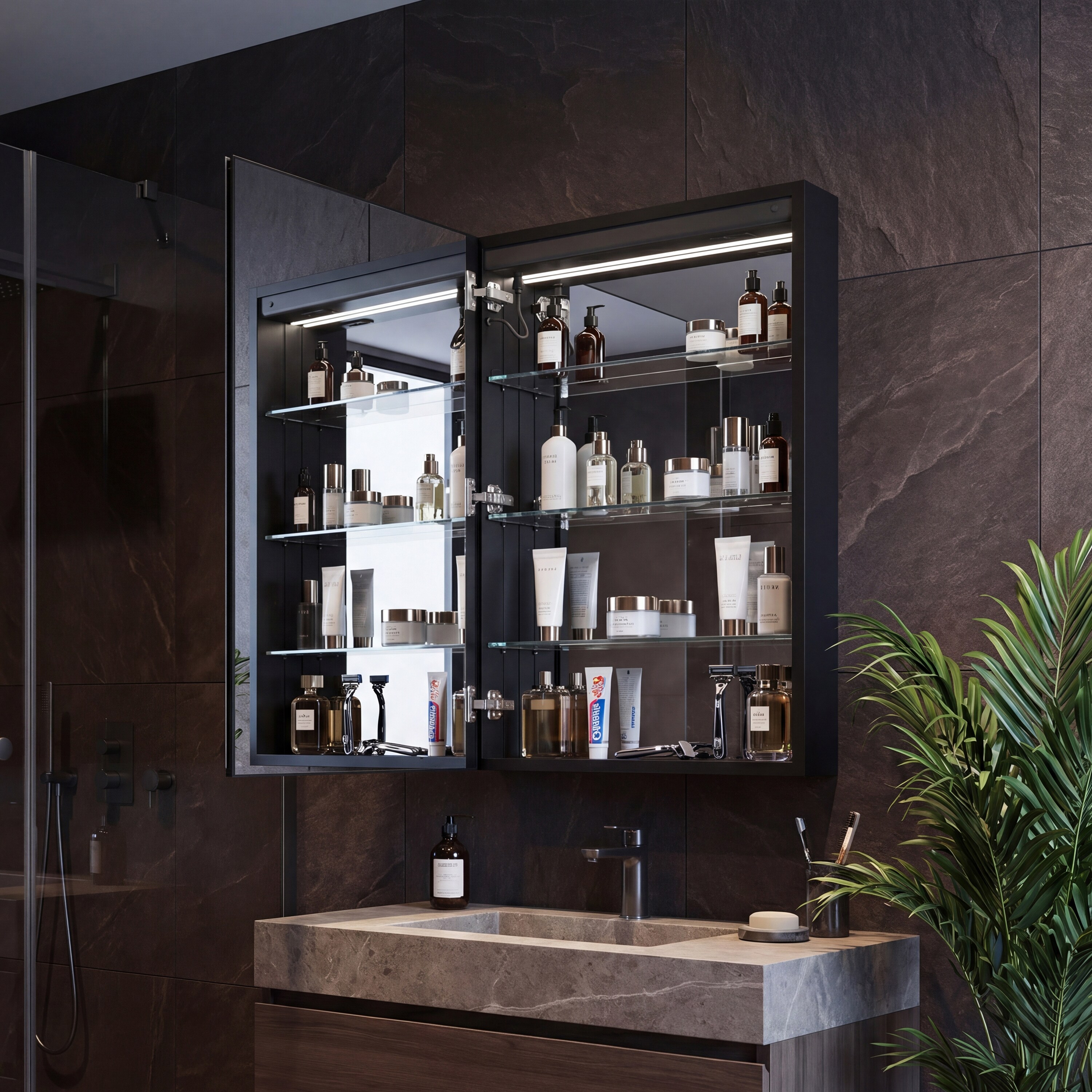 CASAINC CA-MCL2436-L-P Bathroom-Medicine-Cabinets - View #2